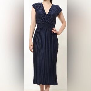 DKNY Navy Midi maxi long dress